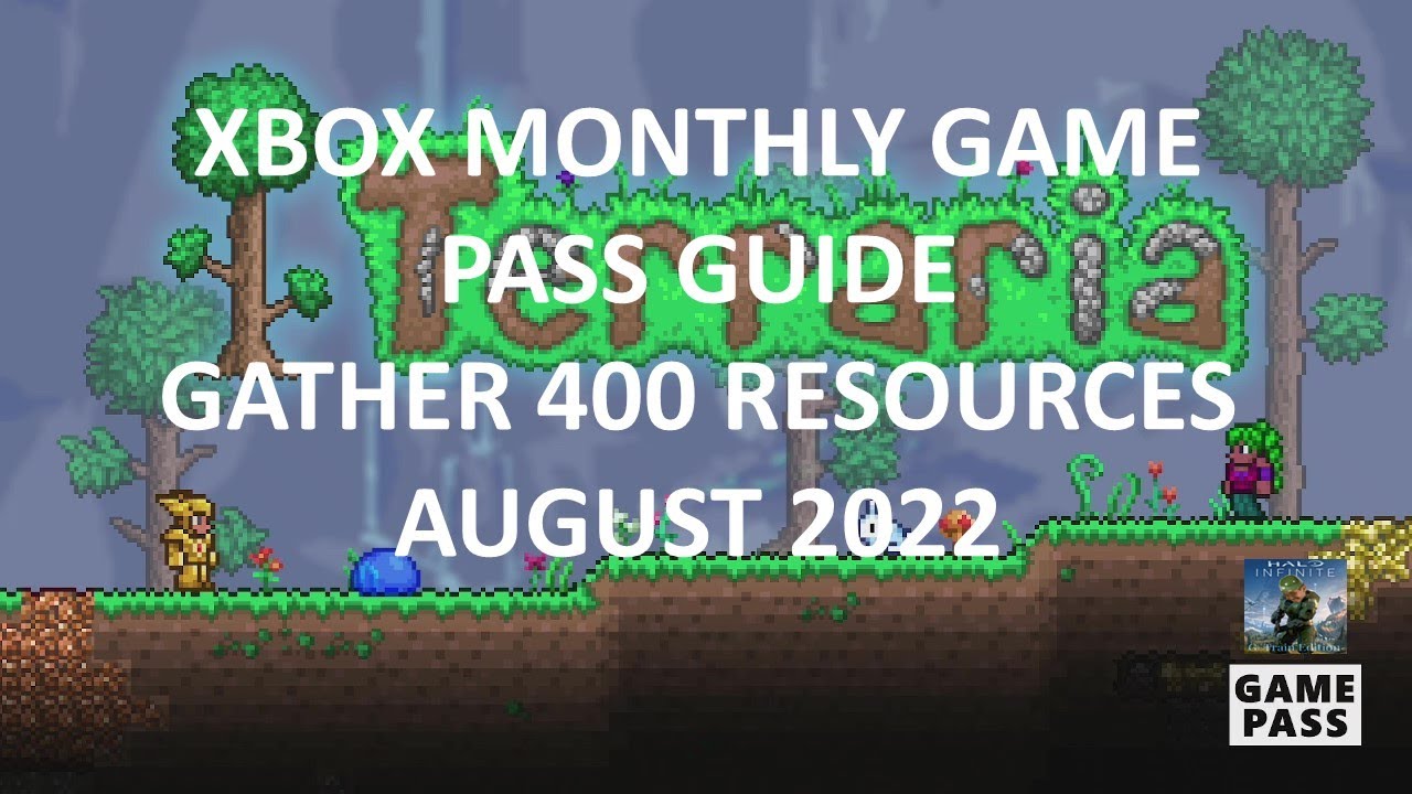 Terraria Monthly Xbox Game Pass Guide Gather 400 Resources YouTube