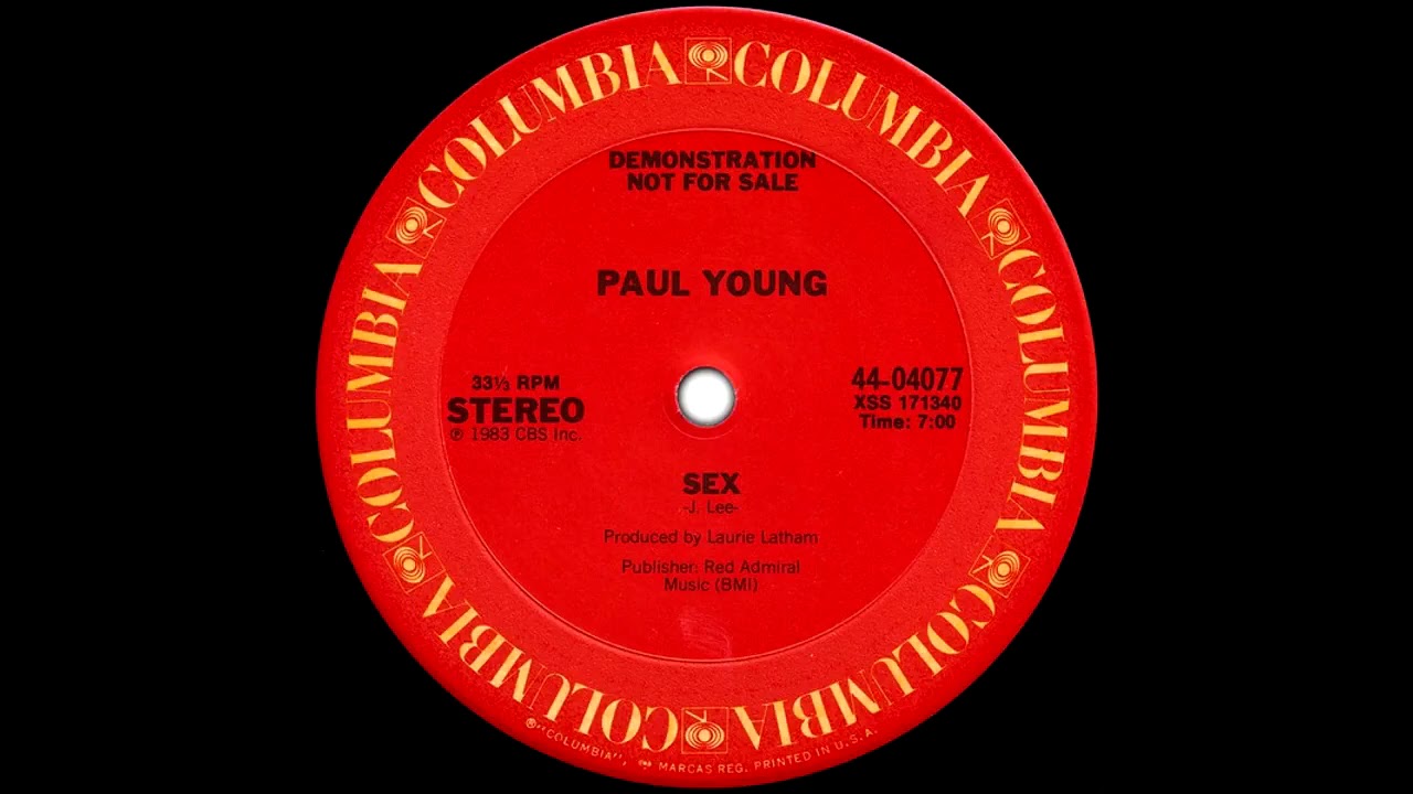 Paul Young Sex Extended Version 1983 Youtube 