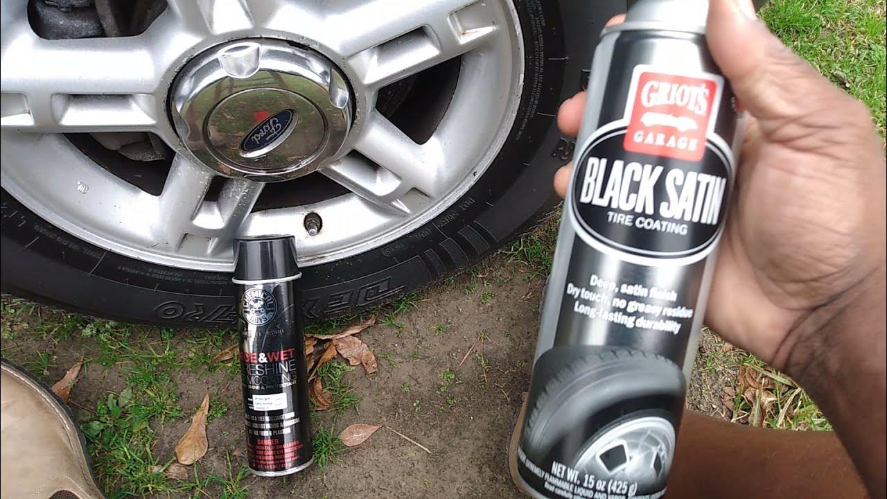 chemical guys nice & wet tire shine vs Griot