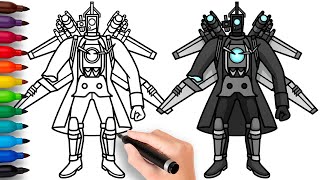HOW TO DRAW NEW INJURED TITAN CAMERAMAN (Upgraded) | Skibidi Toilet 69 (Part 2) - Easy Drawing