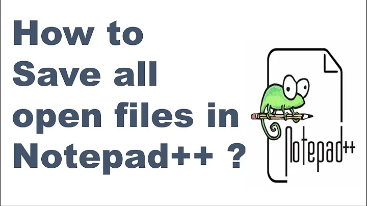 How to Save all open files in Notepad++ ? || Notepad++ tips and tricks