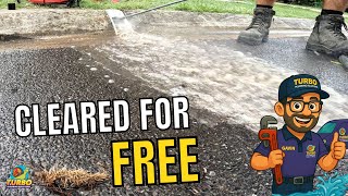 Blocked Drain 538 If I Can't Clear It...No Charge 💰 #free #blockeddrain