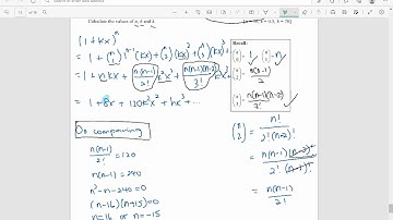 Binomial Expansion involving Unknown power