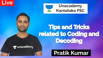 Tips and Tricks related for Coding and Decoding | Pratik Kumar