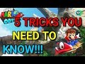 5 Tricks(ADVANCED MOVES) You Need To Know in Super Mario Odyssey!!! (Spoiler Free)