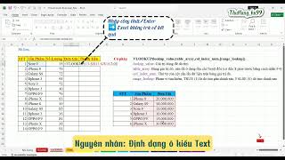Công thức Excel không hoạt động (Nguyên nhân 1) #learning #tinhocvanphong #excel
