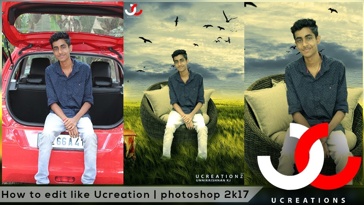 How to edit like ucreationz | Simple manipulation in 20 min | photoshop 2k17