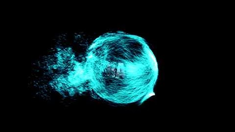 music diagramm (Trapcode Particular test)