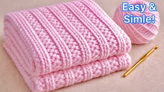 This Easy Crochet Stitch Is Everywhere! 😍 Beginner-Friendly & Beautiful | Baby Blanket & Shawl