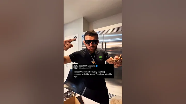 Merab Dvalishvili eating like he's Arman Tsarukyan after UFC 323