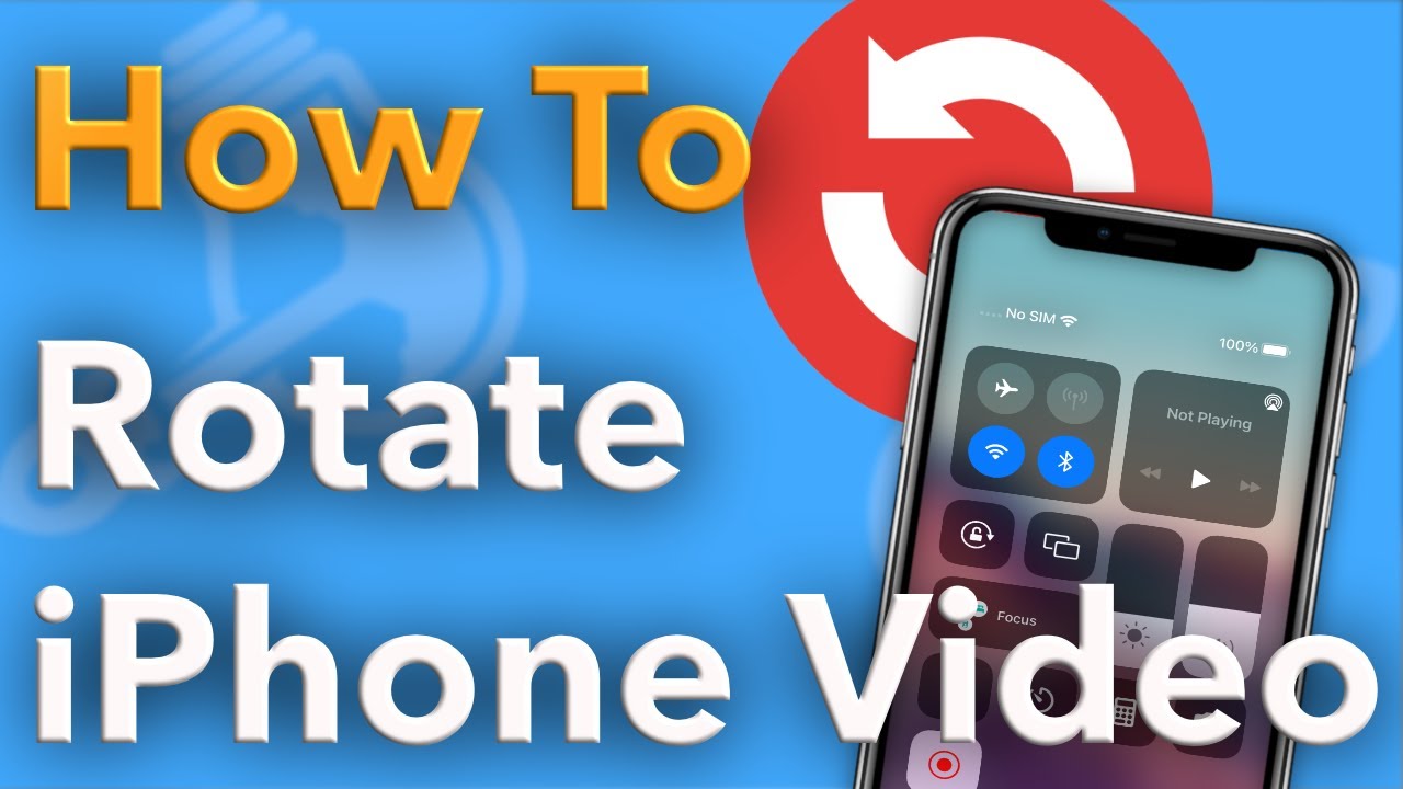 How to Rotate Video on iPhone (EASY & FREE) - YouTube