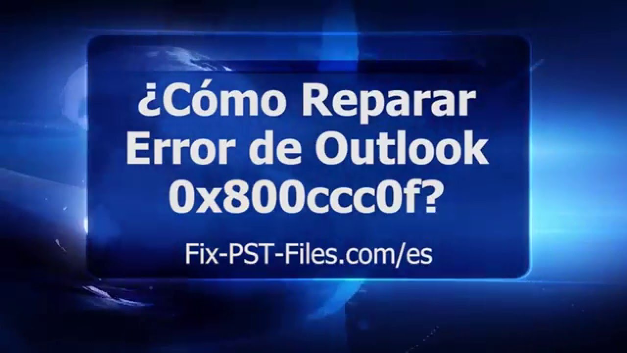 Outlook Error 0x8004010f.