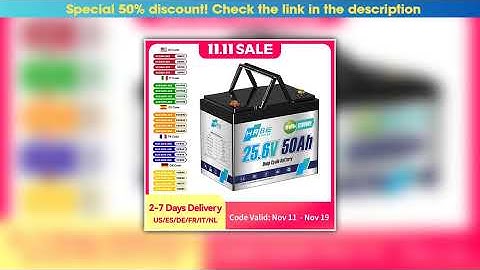 Unboxing 24V 50Ah LiFePO4 Battery,50A BMS,1280W Load Power Deep Cycle 24V Lithium Battery For Troll