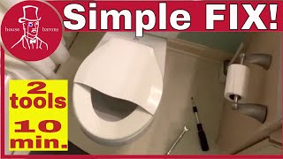 How to replace toilet seat | install a new toilet seat in 10 minutes by HouseBarons 351 views 1 month ago 4 minutes, 31 seconds