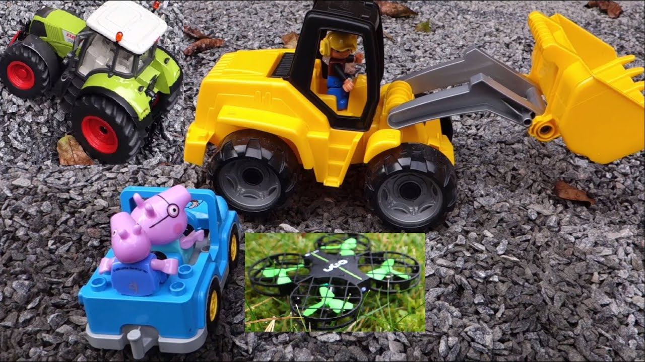 Excavator, Tractor, Fire Trucks \u0026 Police Cars for Kids