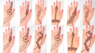 Top 10 Most Beautiful Easy and Stylish back hand Mehndi designs - New Simple Mehandi ke designs 2020