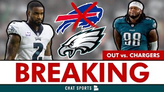 🚨BREAKING🚨 Darius Slay Not Reporting To Bills & Could Sign With Eagles, Jalen Carter Out vs Chargers