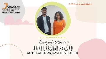 CONGRATULATIONS A . LAKSHMI PRASAD PLACED AS JAVA DEVELOPER