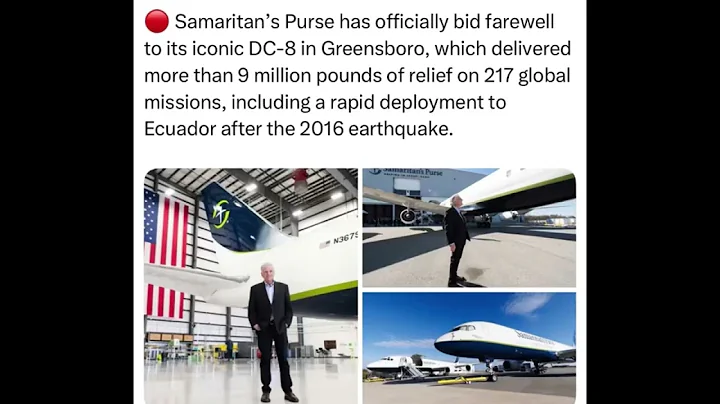 Samaritan’s purse has officially bid farewell to its iconic DC-8 in Greensboro. 