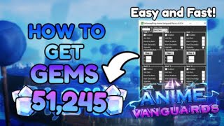 THE BEST ADVANCE GEM MACRO FARM ( Anime Vanguard) tinytask