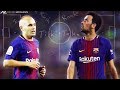 Iniesta  busquets  dominating the midfield  201718