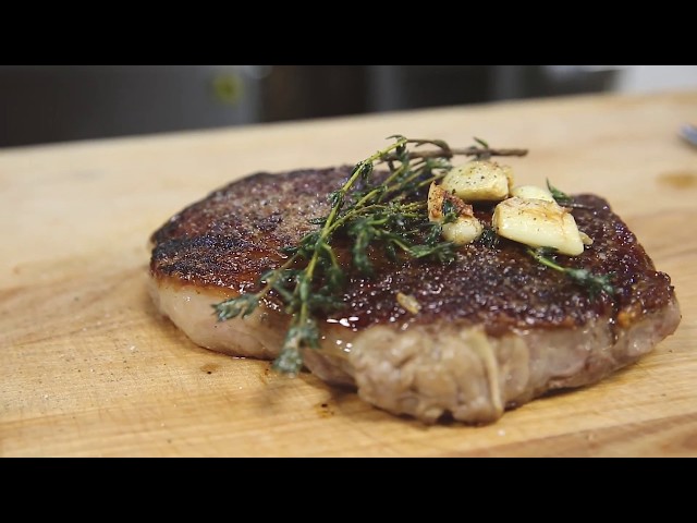 Butter-Basted Rib Eye Steak Recipe