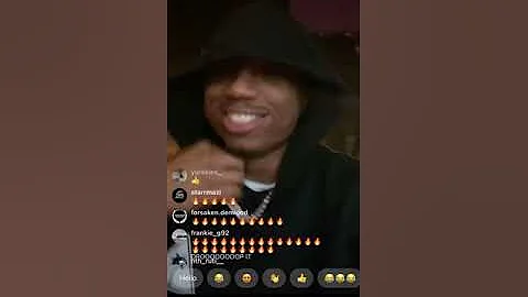 Sheff G vibing to Eli Fross - Laced, together in the studio (instagram live)