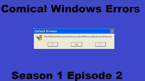 Microsoft Sam Reads Comical Windows Errors (S1E2)