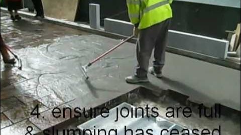 How to joint paving with tufftop slurry grouting mortar (full video)