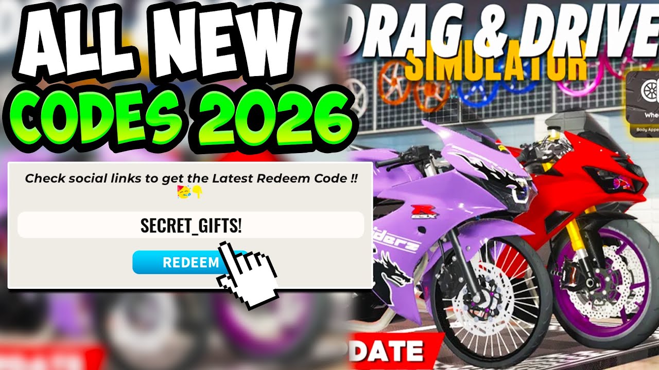 ALL WORKING DRAG DRIVE SIMULATOR CODES ROBLOX - All New Drag Drive ...