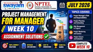 Project Management for Managers Week 10 Assignment Answers 2026 | NPTEL July 2026 | NPTEL