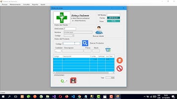 Sistema de farmacia gratis en c# y mysql 2022