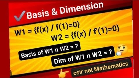 csur net mathematics Liear Algebra questions |basis and dimension #linearalgebra  #ugcnet