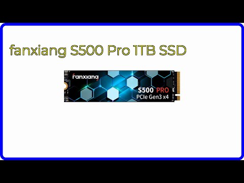 REVIEW (2026): fanxiang S500 Pro 1TB SSD. ESSENTIAL details. - YouTube