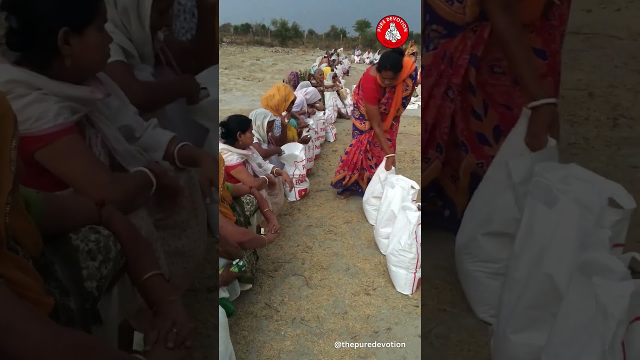 Monthly Grocery distribution @Vrindavan