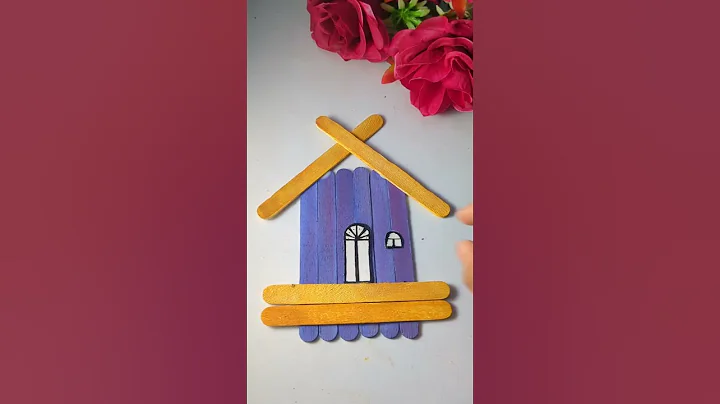 Ice cream stick craft #craft #shorts #diy #shortsvideo #youtubeshorts #viral #trending #viralshorts