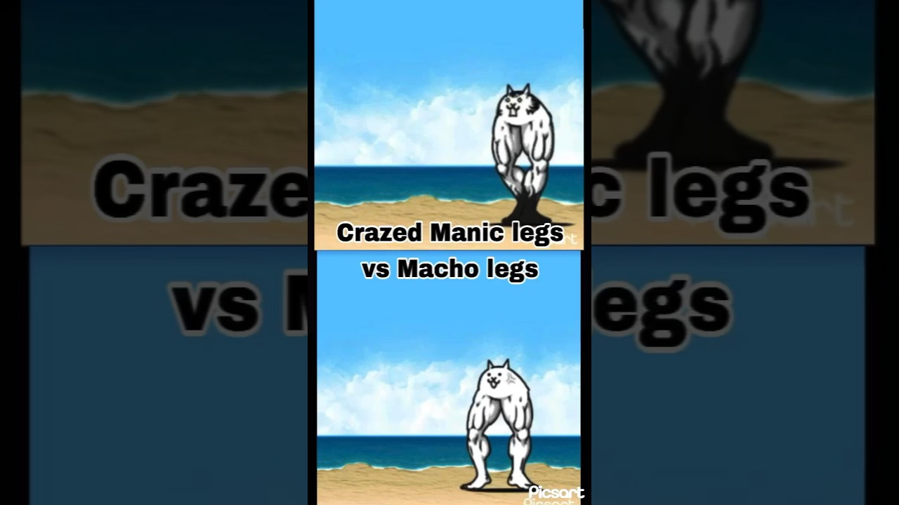 Battle Cats: Manic legs vs Macho legs comparison 