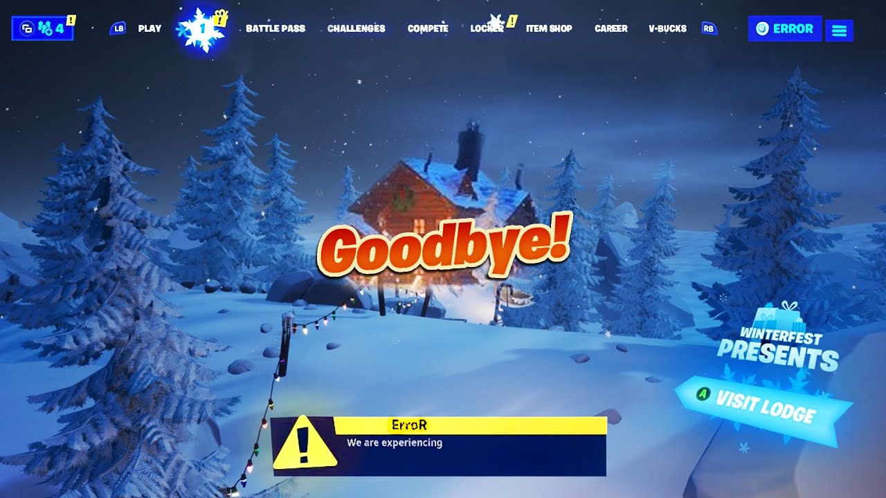 Say Goodbye to Fortnite Winterfest 2020...