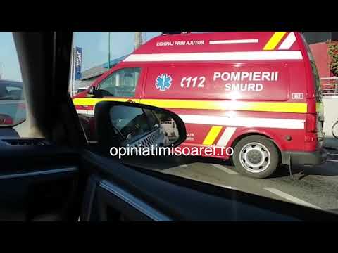 Accident violent in Timisoara, la Pasajul Popa Sapca