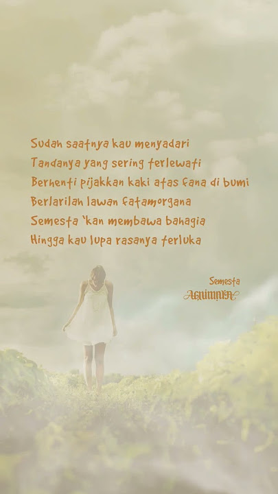 Membumi lah, maka kau akan merasakan Semesta berbicara. #agnimaya #music #quotes #song