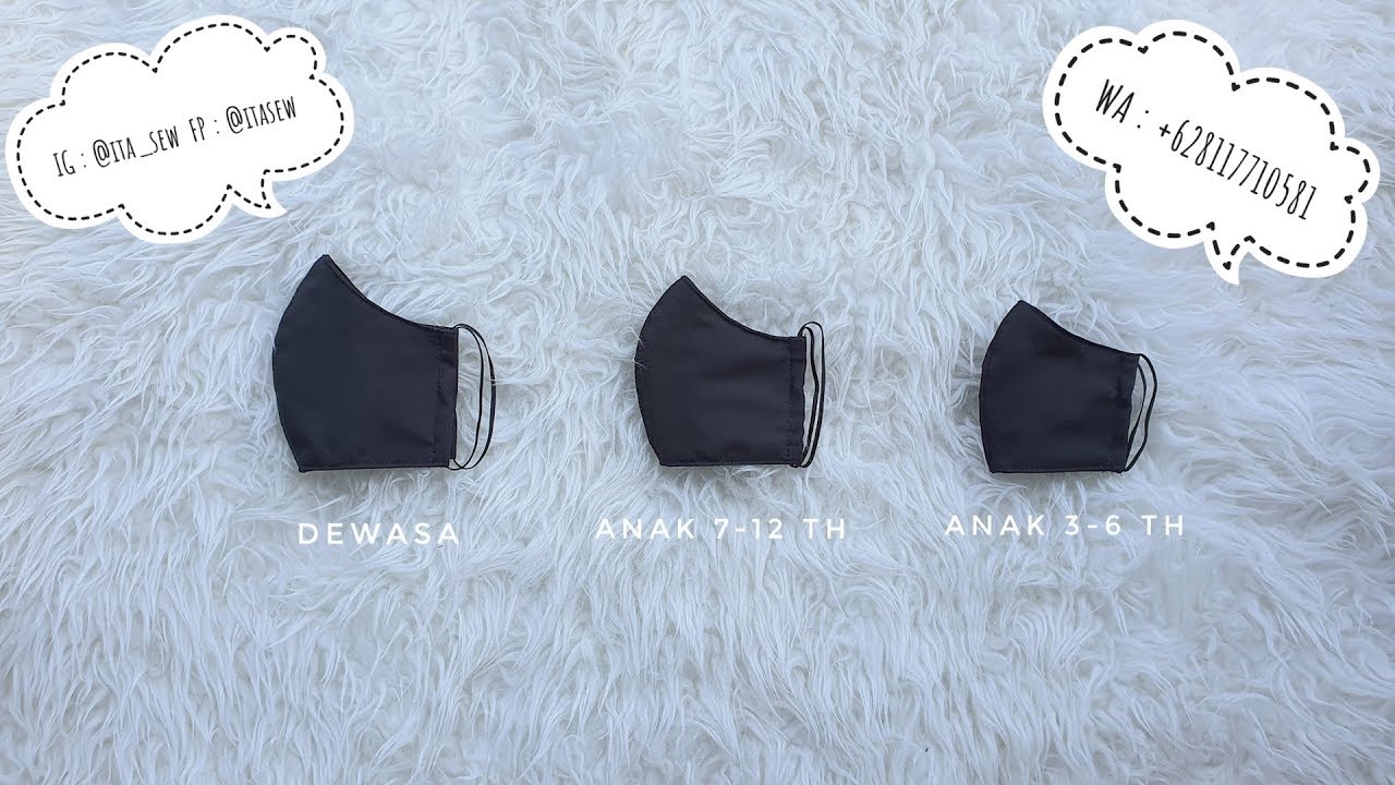 Masker Kain 3ply Waterproof, Anti Bacterial by Ita Sew