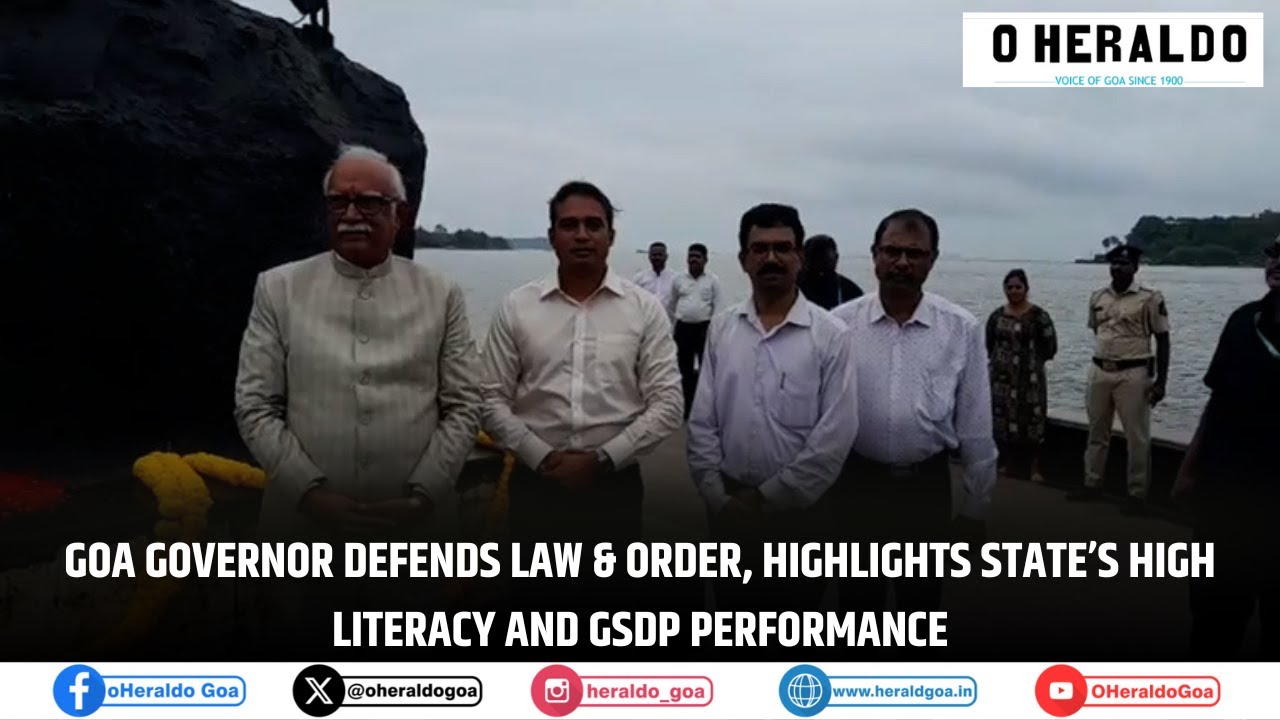 Губернатор Гоа защищает закон и порядок, подчеркивает высокий уровень грамотности в штате и резул...