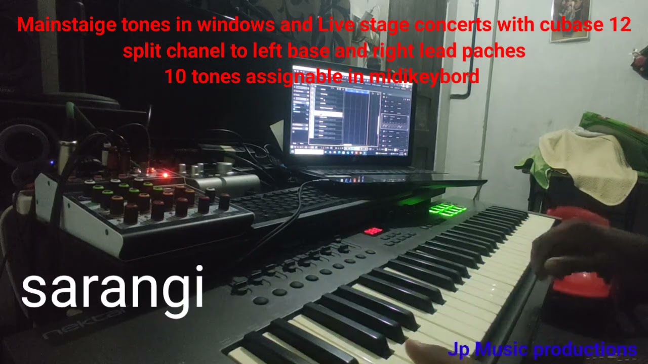 Mainstaige tones in windows and Live playing concert with cubase12.splitting, lead, Tone banking 🎧🎧🎧