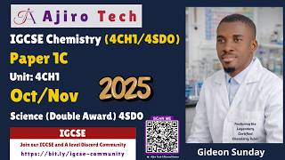 Edexcel IGCSE Chemistry (4CH1/4SD0) Paper 1C October November 2025 by Gideon Sunday
