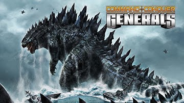Godzilla 1 vs 3 China Infantry (MOD SYMBIOZ) C&C Generals