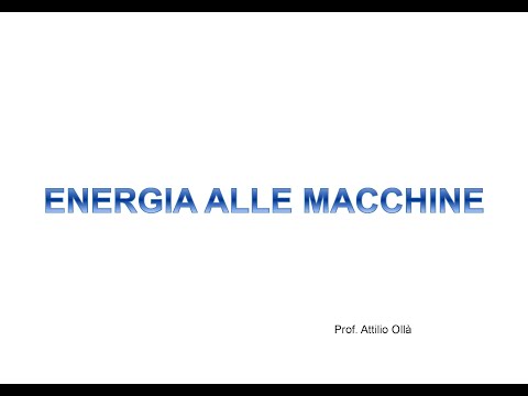 Energia alle Macchine