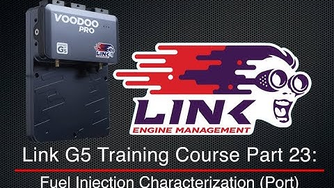 Link G5 Training Course Part 23: Fuel Injector Characterization (Port) | Evans Performance Academy