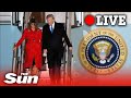 President Trump arrives in the UK for NATO summit | LIVE