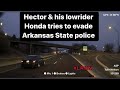 Hector & his lowrider Honda tries to evade Arrest State police #police #honda #policepursuit