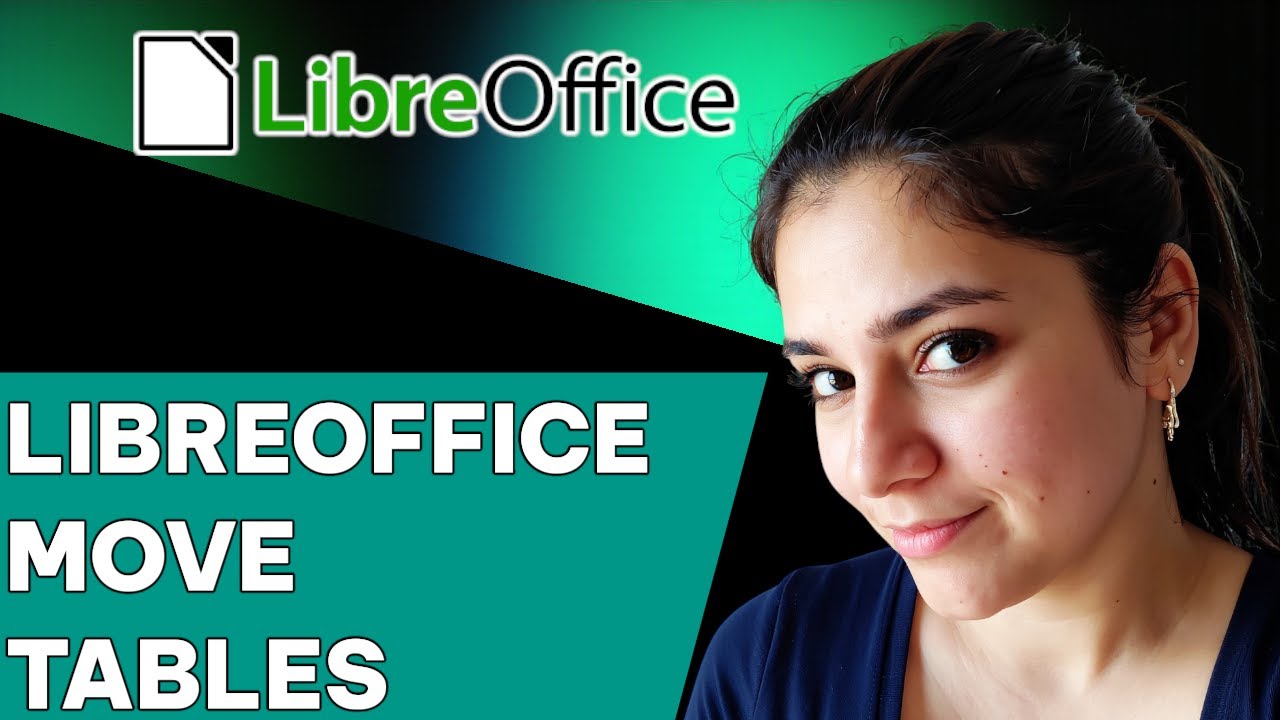 How to Move a Table in LibreOffice Writer - YouTube